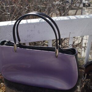 Beautiful Lilac Beijo London Paris New York Vinal Purse